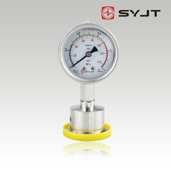 上仪卫生级径向型隔膜压力表